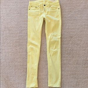 Rag & bone yellow jean